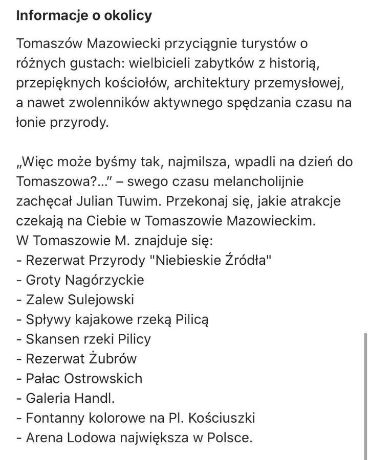 Europa22 Superior Daire Tomaszów Mazowiecki Dış mekan fotoğraf